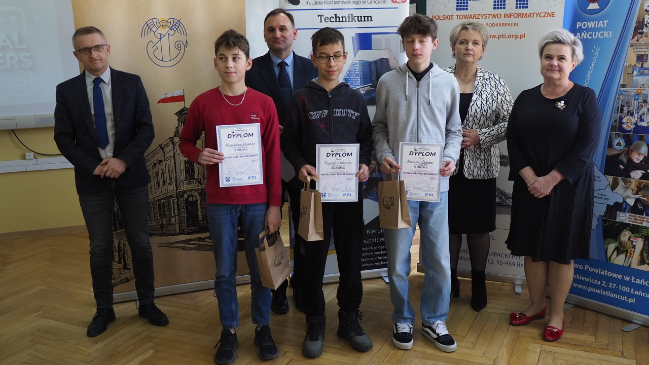 Powiatowy konkurs Digital  Masters ZS2 Łańcut rozstrzygnięty!!! 