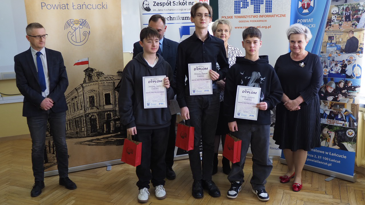 Powiatowy konkurs Digital  Masters ZS2 Łańcut rozstrzygnięty!!! 
