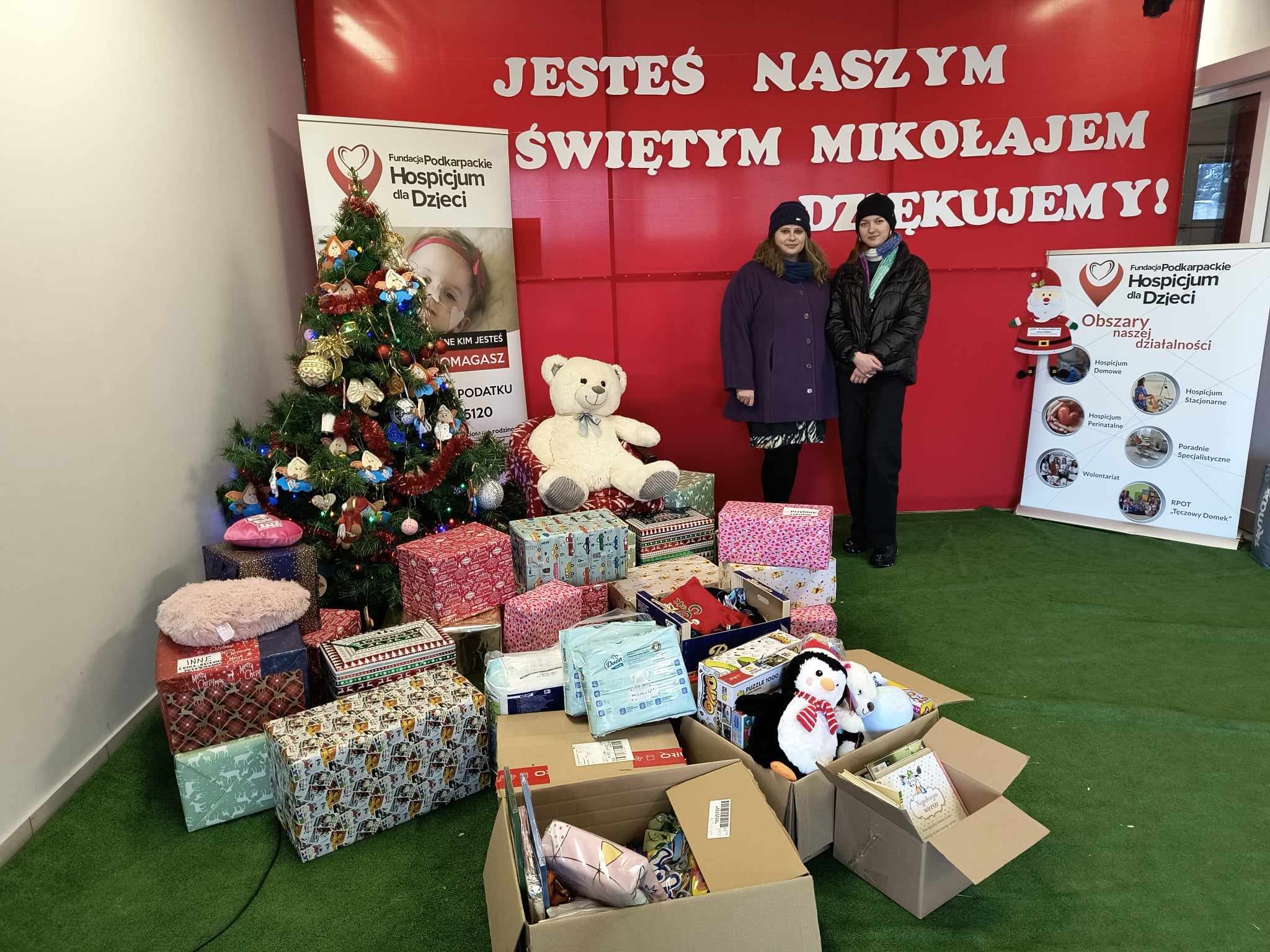 Nasz Mikołaj zawitał w hospicjum dla dzieci.