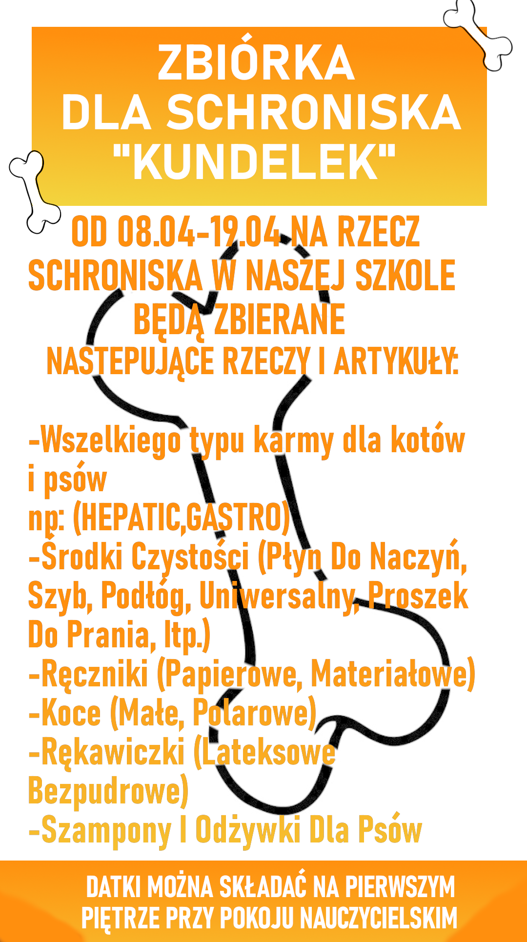 ZBIÓRKA DLA SCHRONISKA