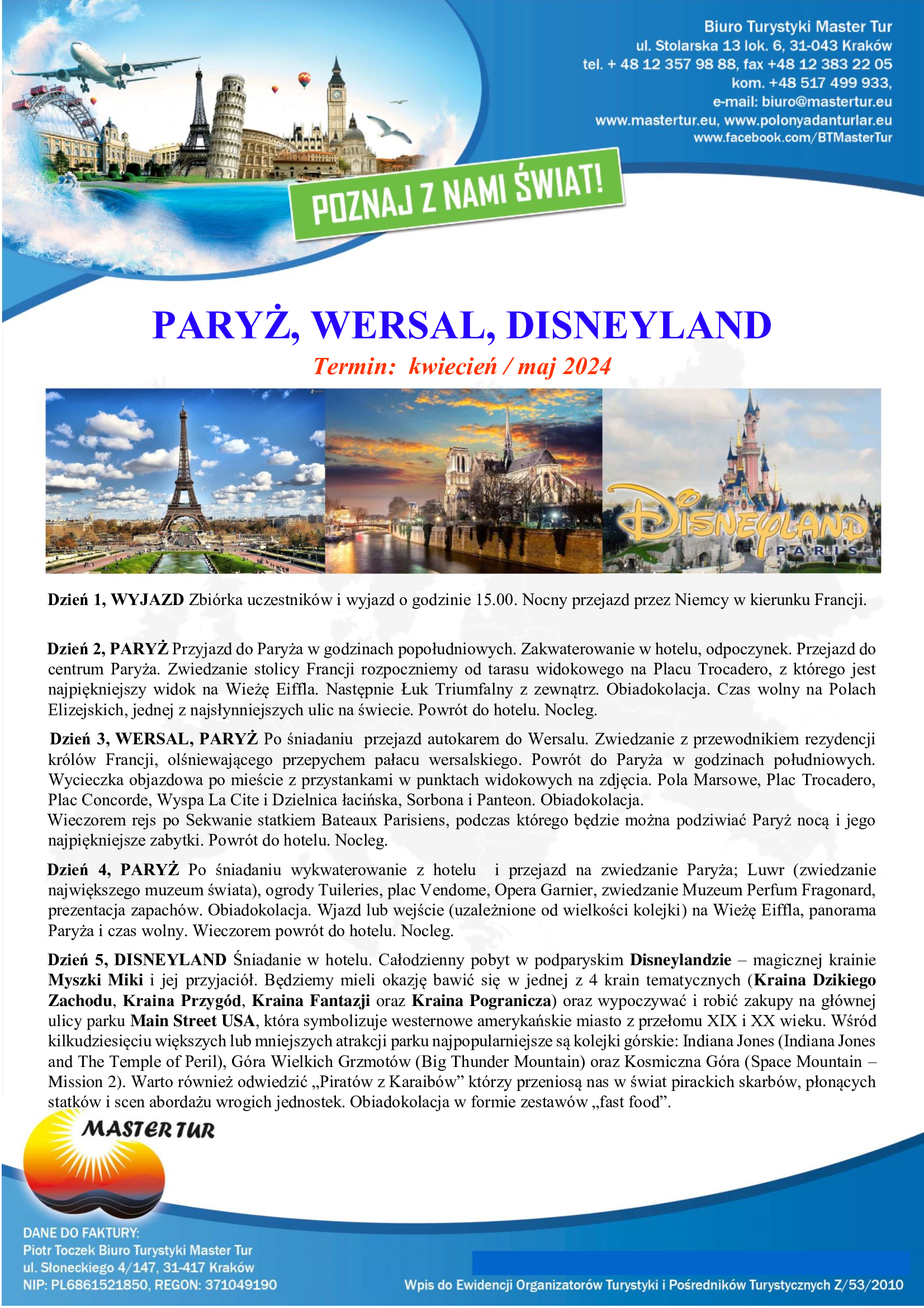 Poznaj z nami Paryż!