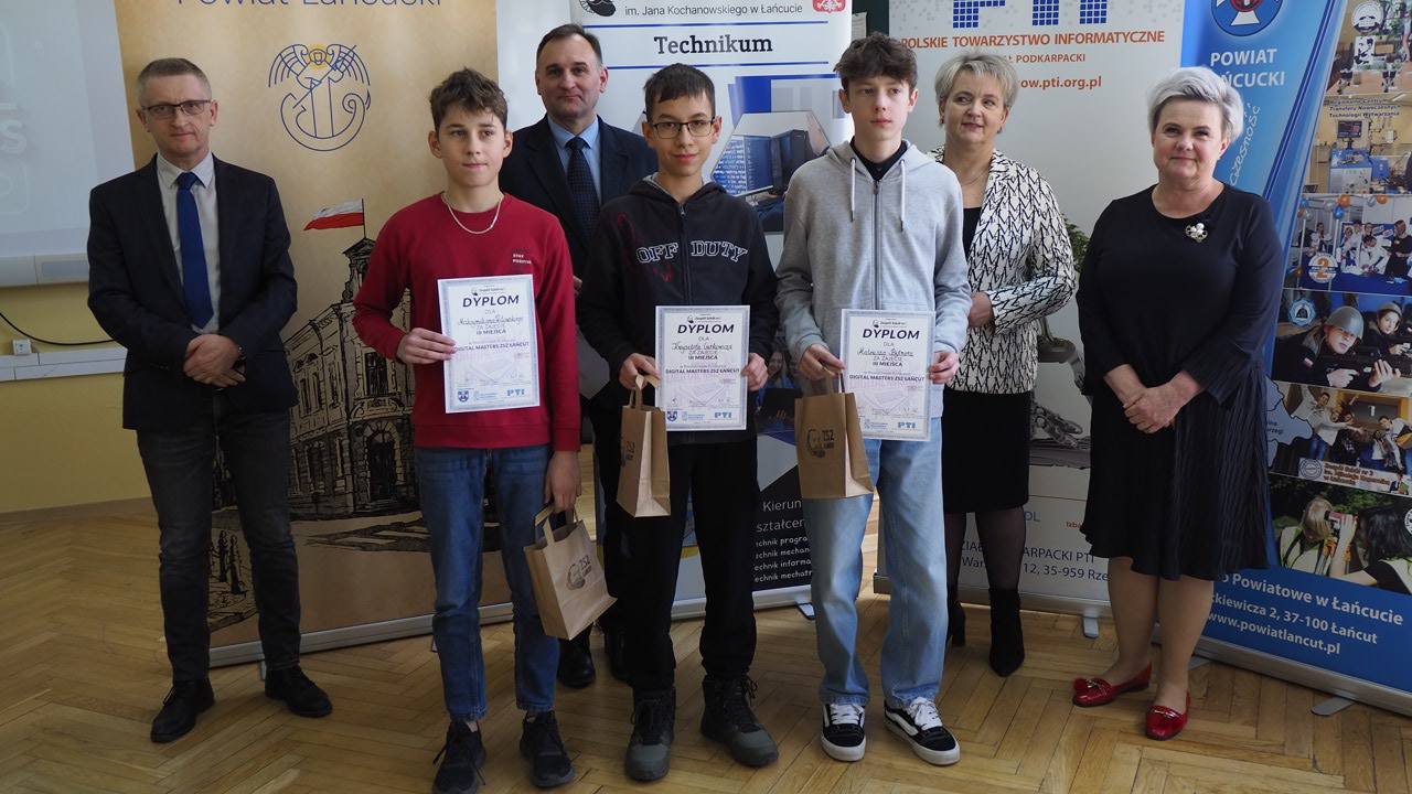 Powiatowy konkurs Digital  Masters ZS2 Łańcut rozstrzygnięty!!! 