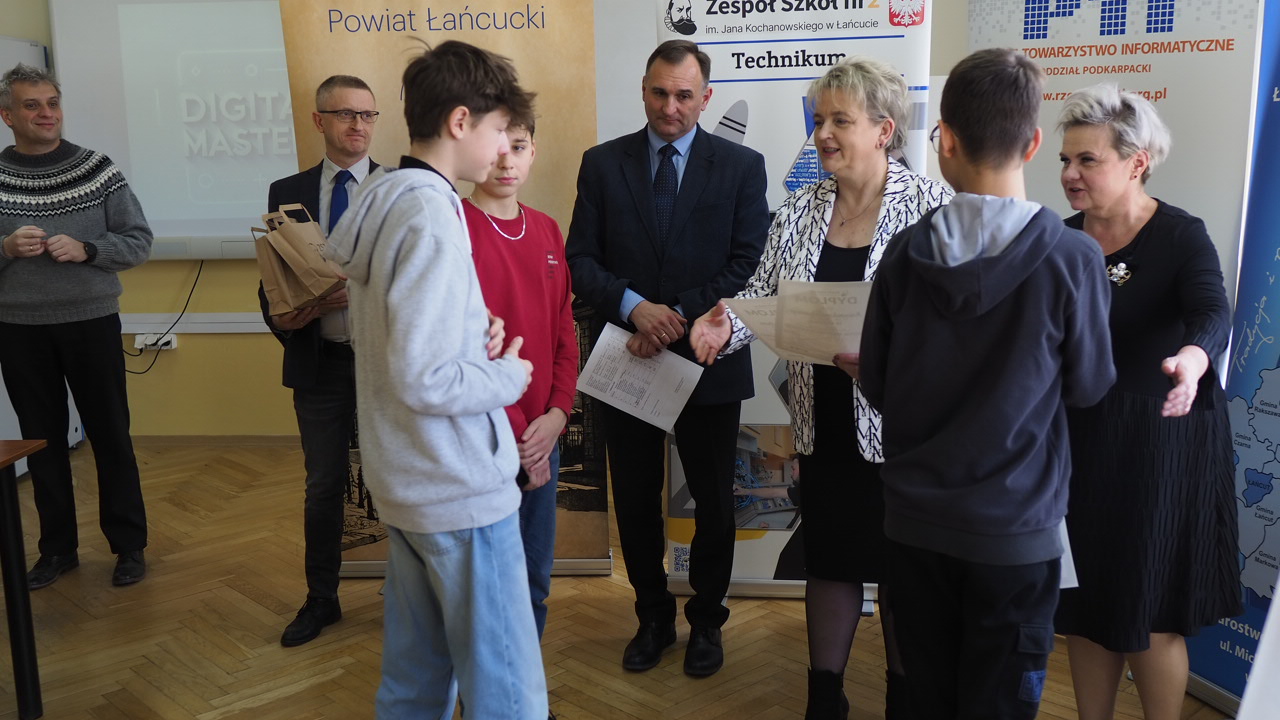 Powiatowy konkurs Digital  Masters ZS2 Łańcut rozstrzygnięty!!! 
