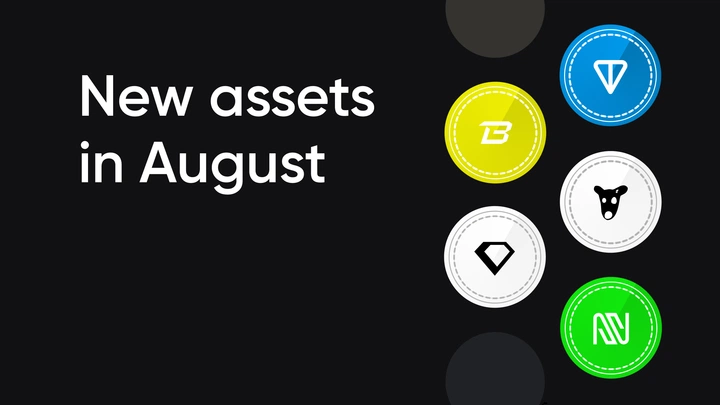 Nieuwe assets in augustus