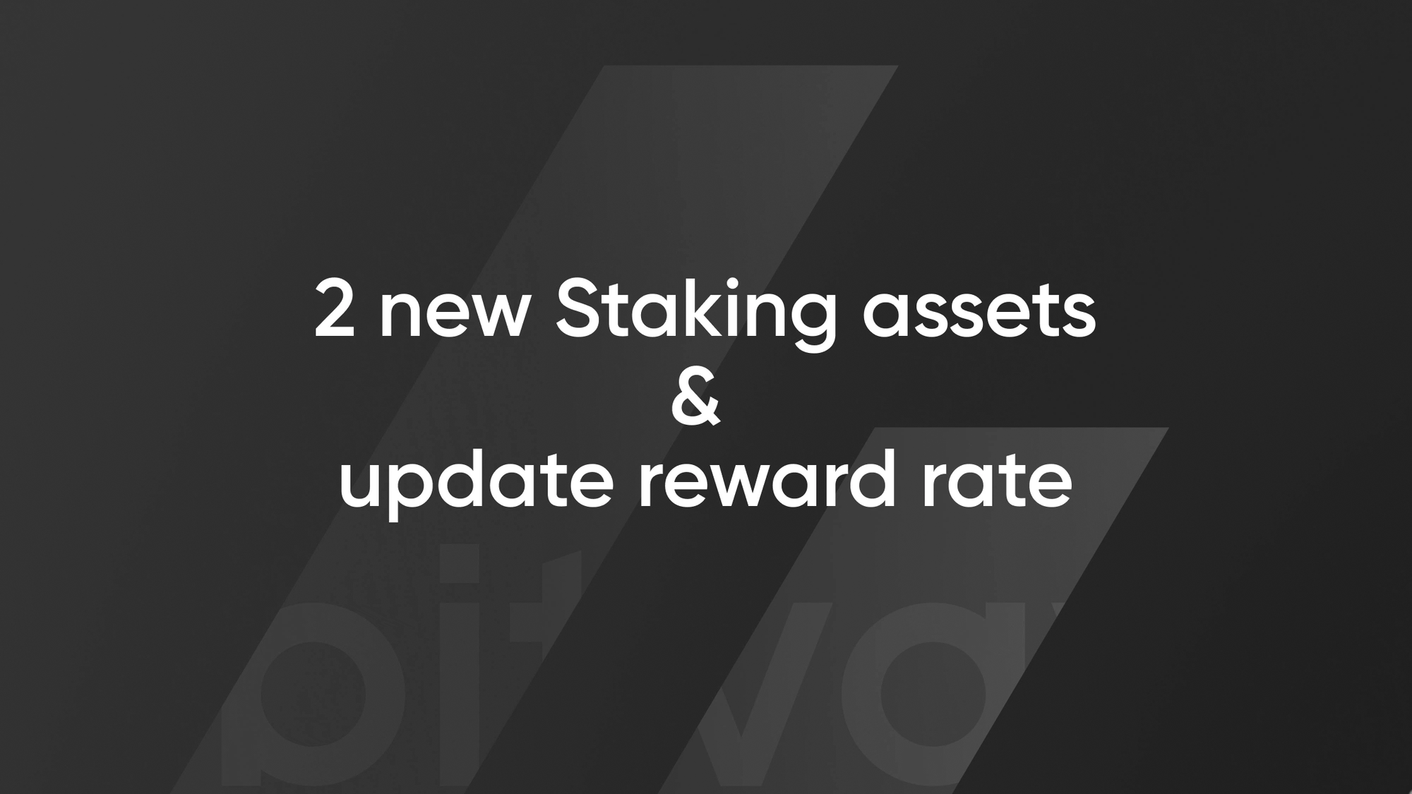2 nieuwe Staking assets & update rewardpercentage | Bitvavo.com