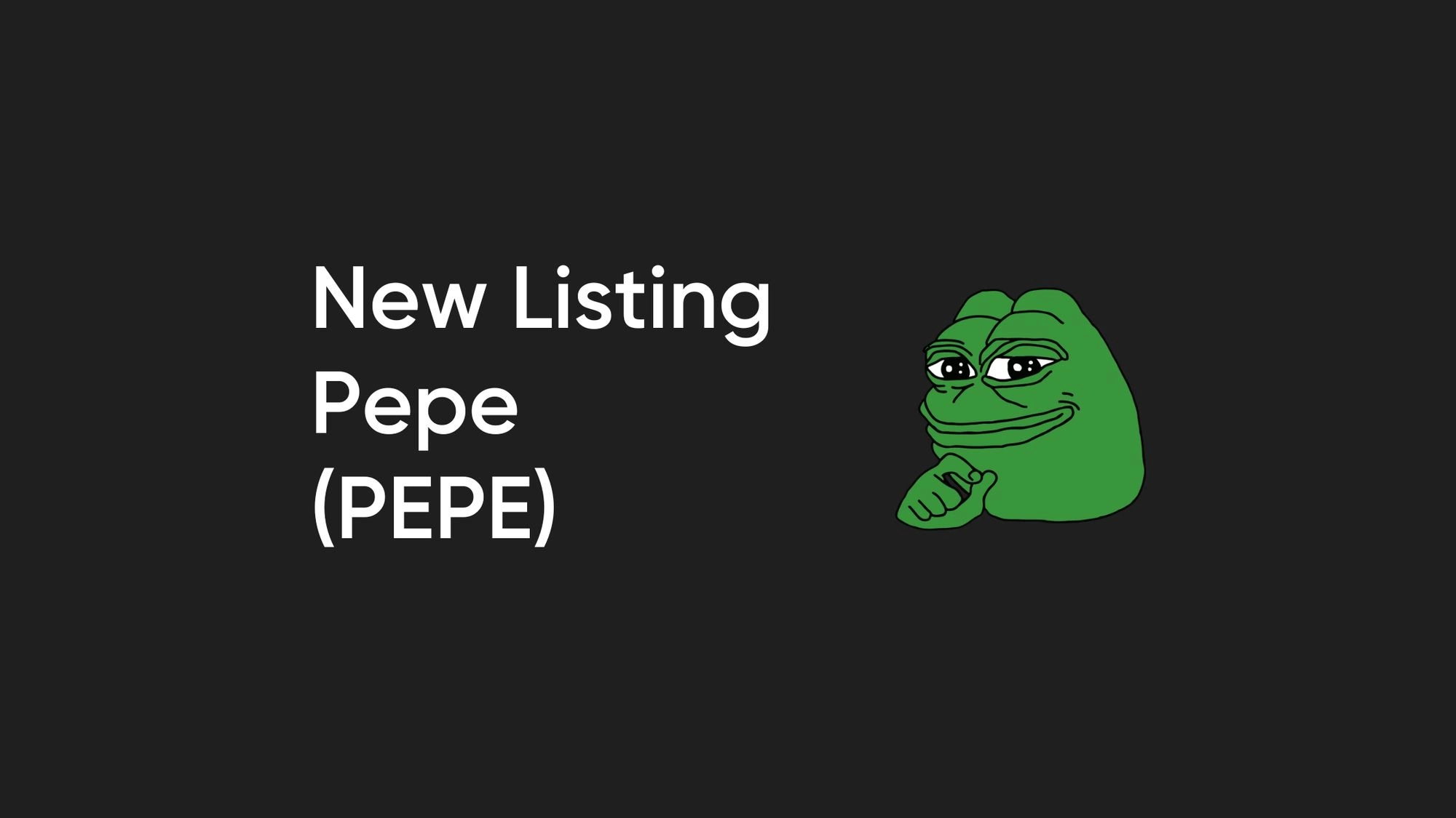 Bitvavo voegt Pepe toe (PEPE) | Bitvavo.com