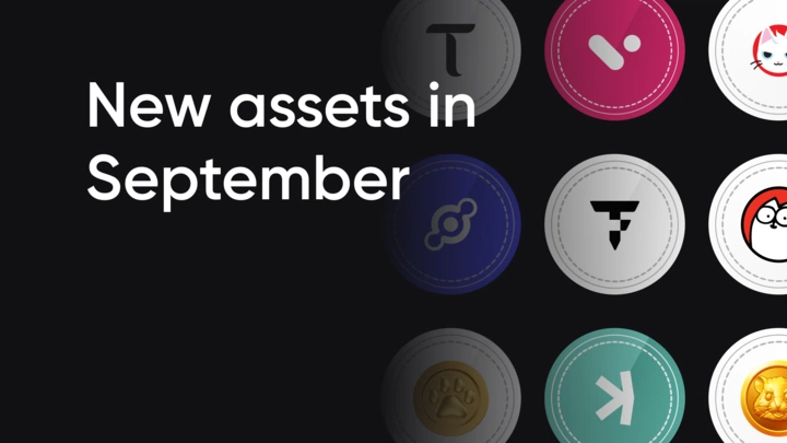  Nieuwe assets in september