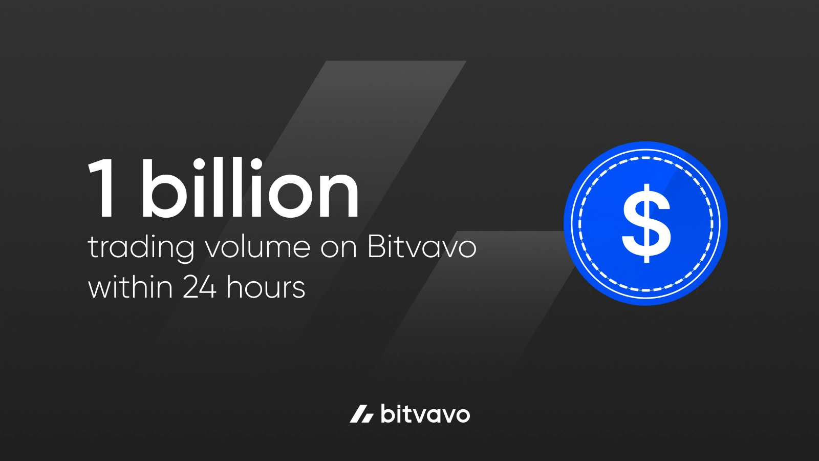 Bitvavo reaches 1 billion trading volume in 24h | Bitvavo.com