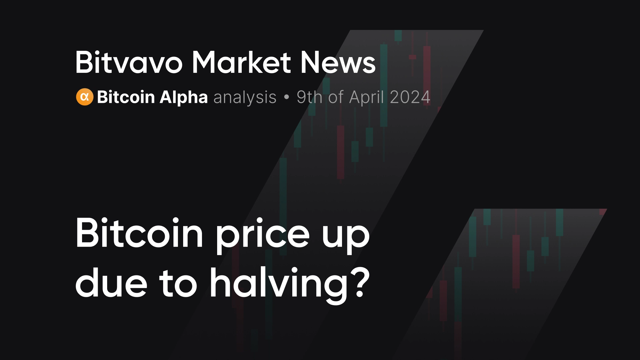 Bitvavo Market News - Bitcoin price up due to halving? | Bitvavo.com
