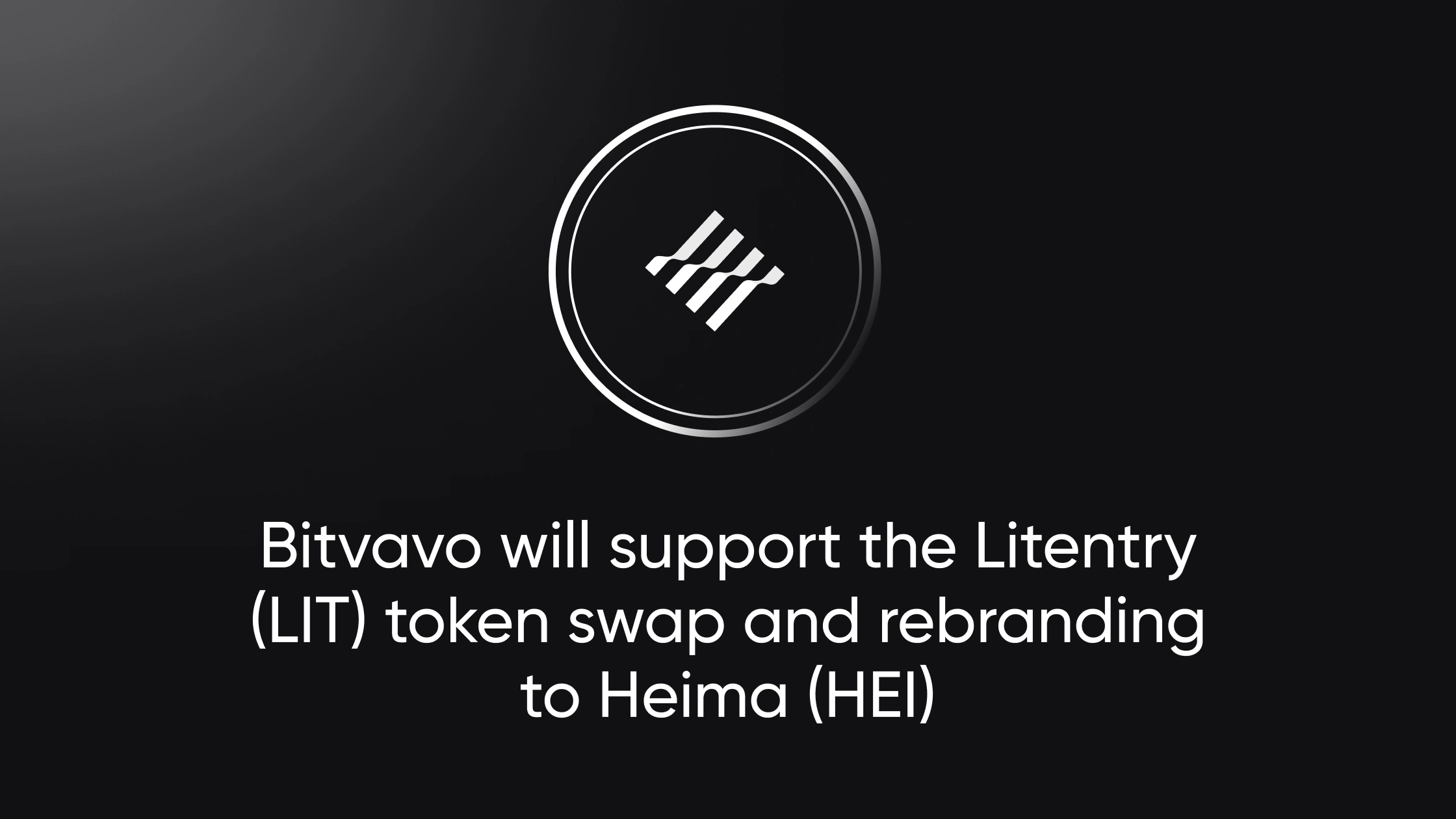 Bitvavo will support the Litentry (LIT) token swap to Heima (HEI)