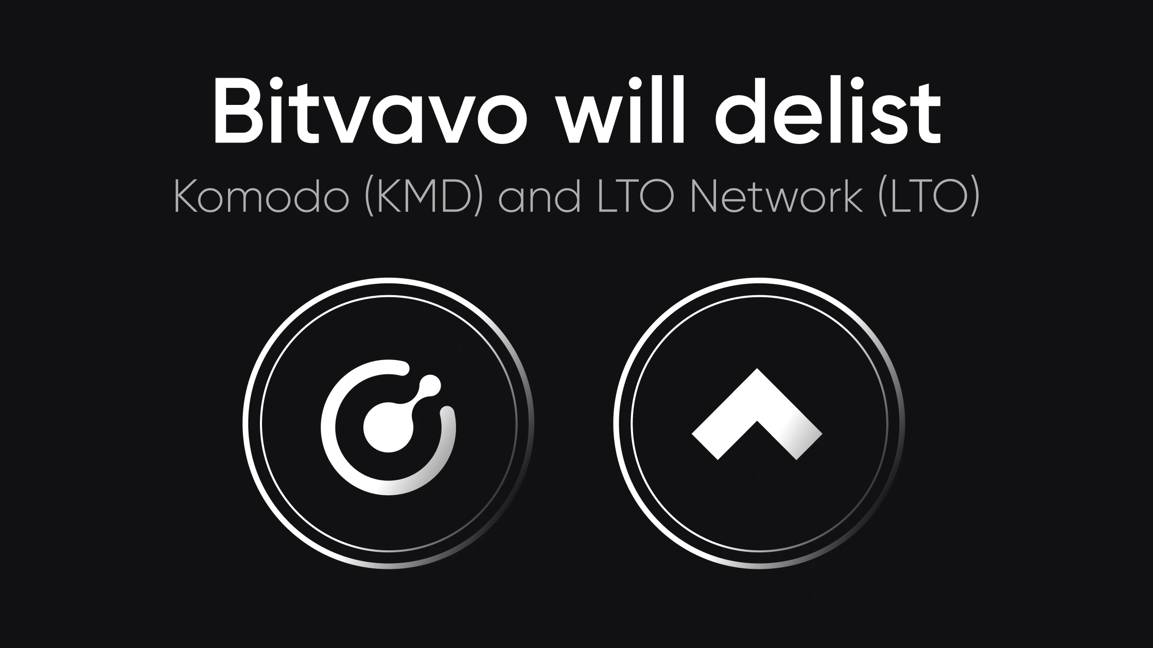 Bitvavo will delist KMD and LTO 