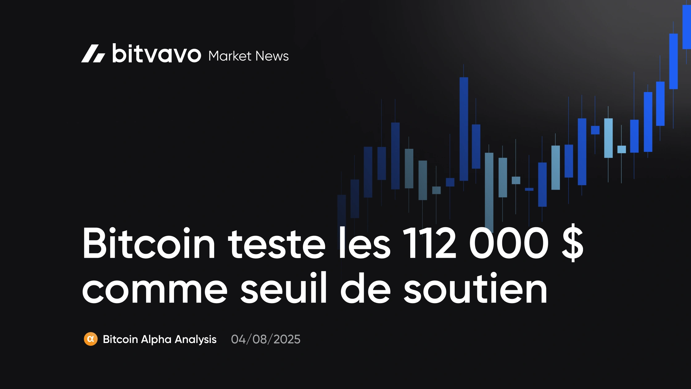 Bitcoin teste les 112 000 $ comme seuil de soutien