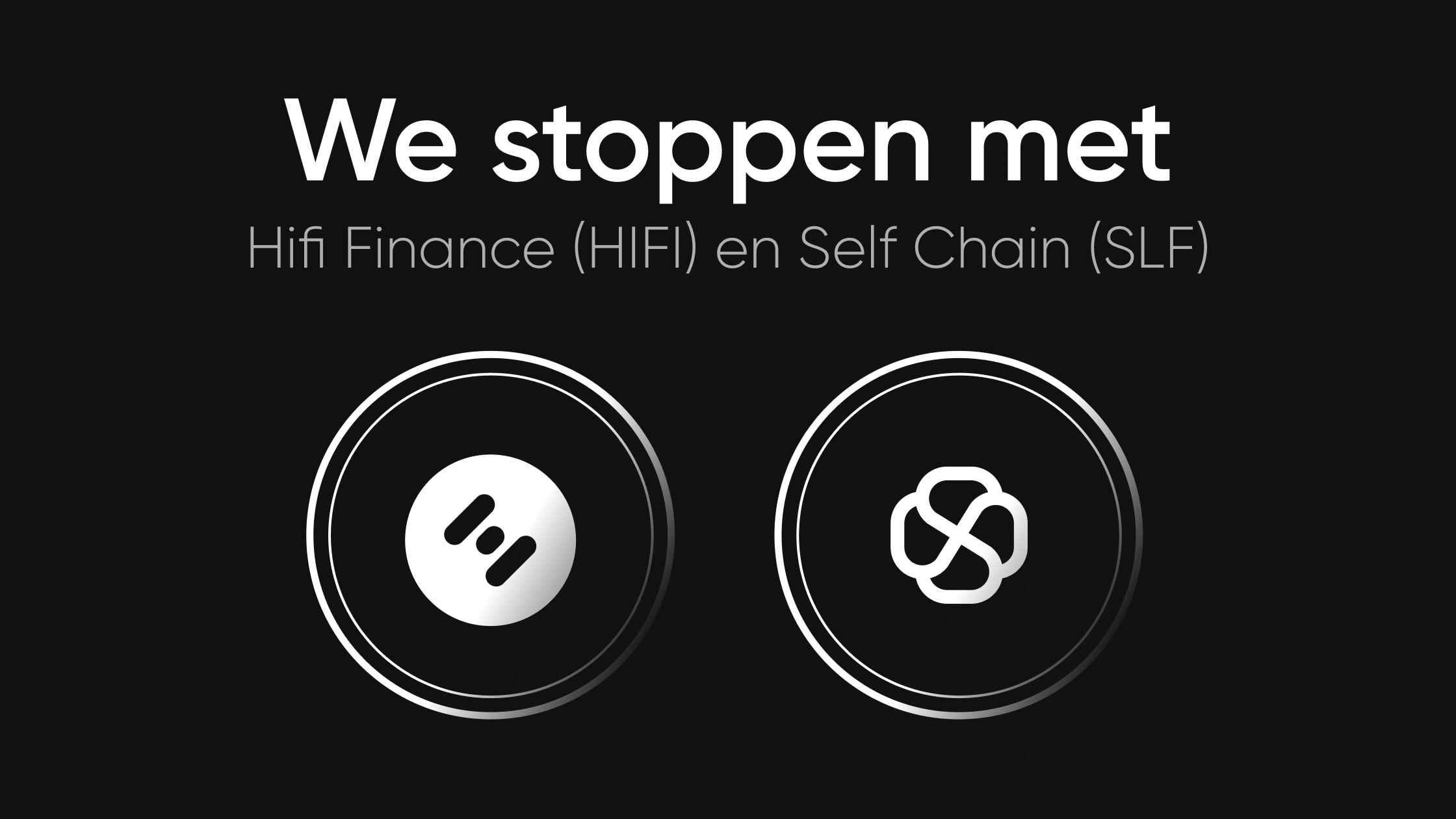 Bitvavo will delist HIFI and SLF