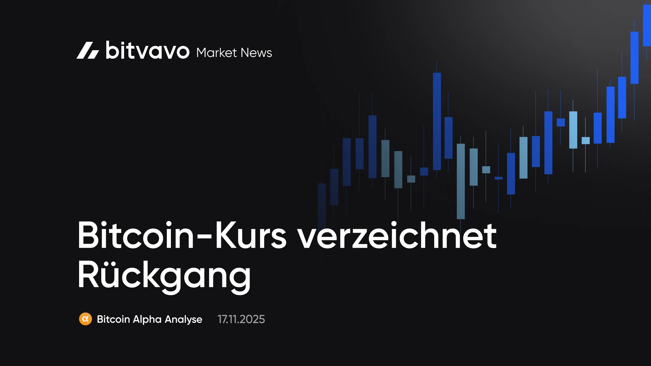 Bitcoin-Kurs verzeichnet Rückgang | Bitvavo.com