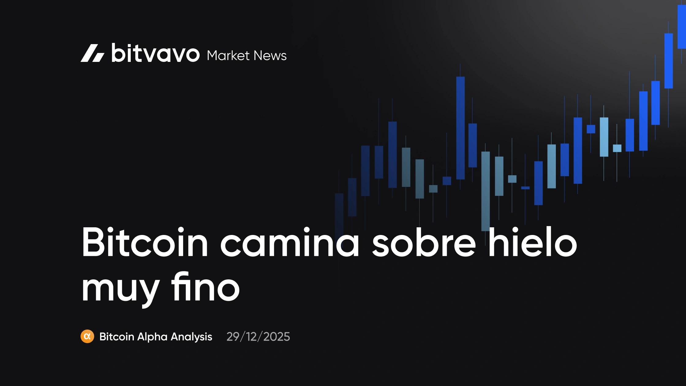 Bitcoin camina sobre hielo muy fino