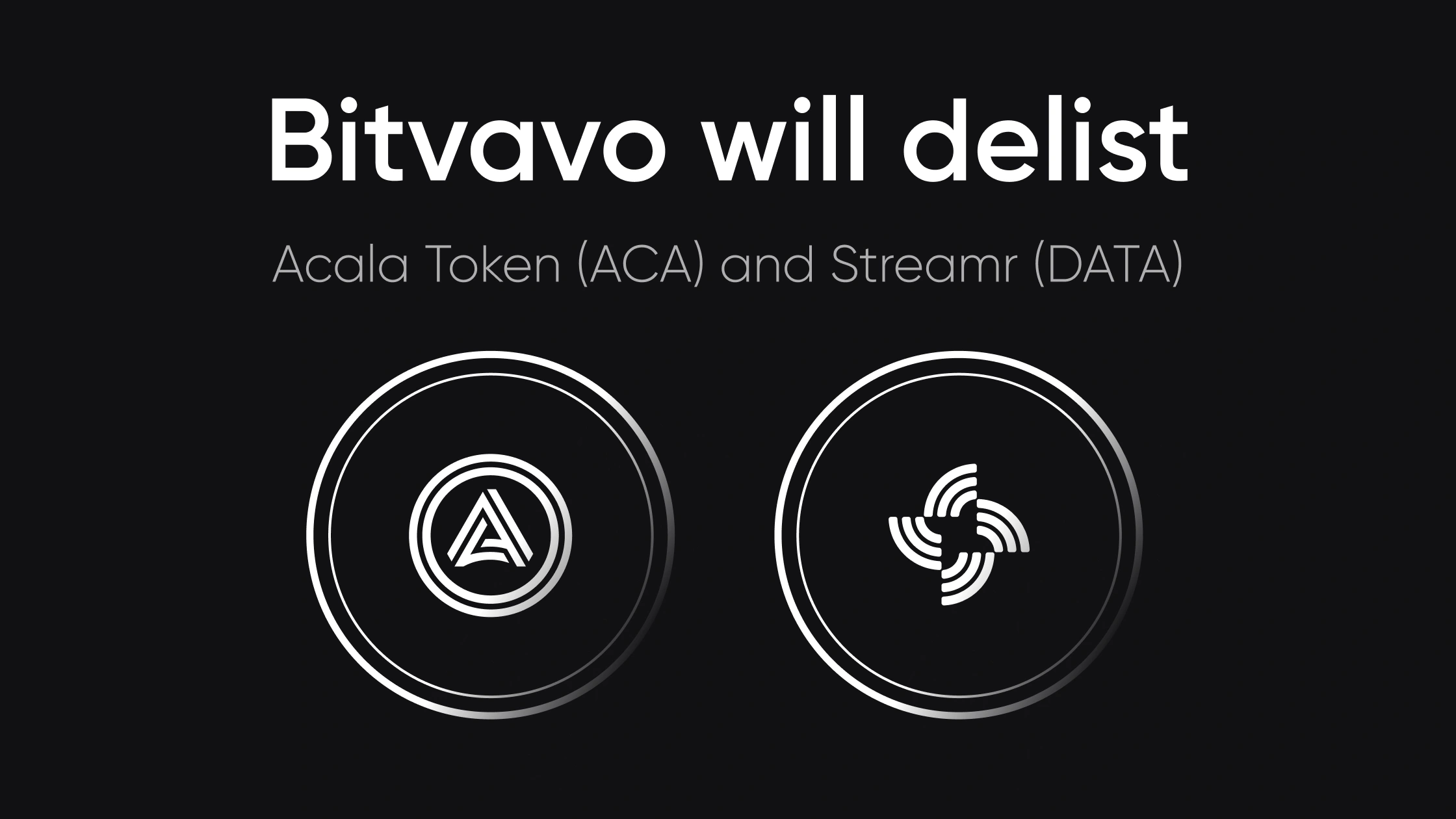 We will delist ACA and DATA