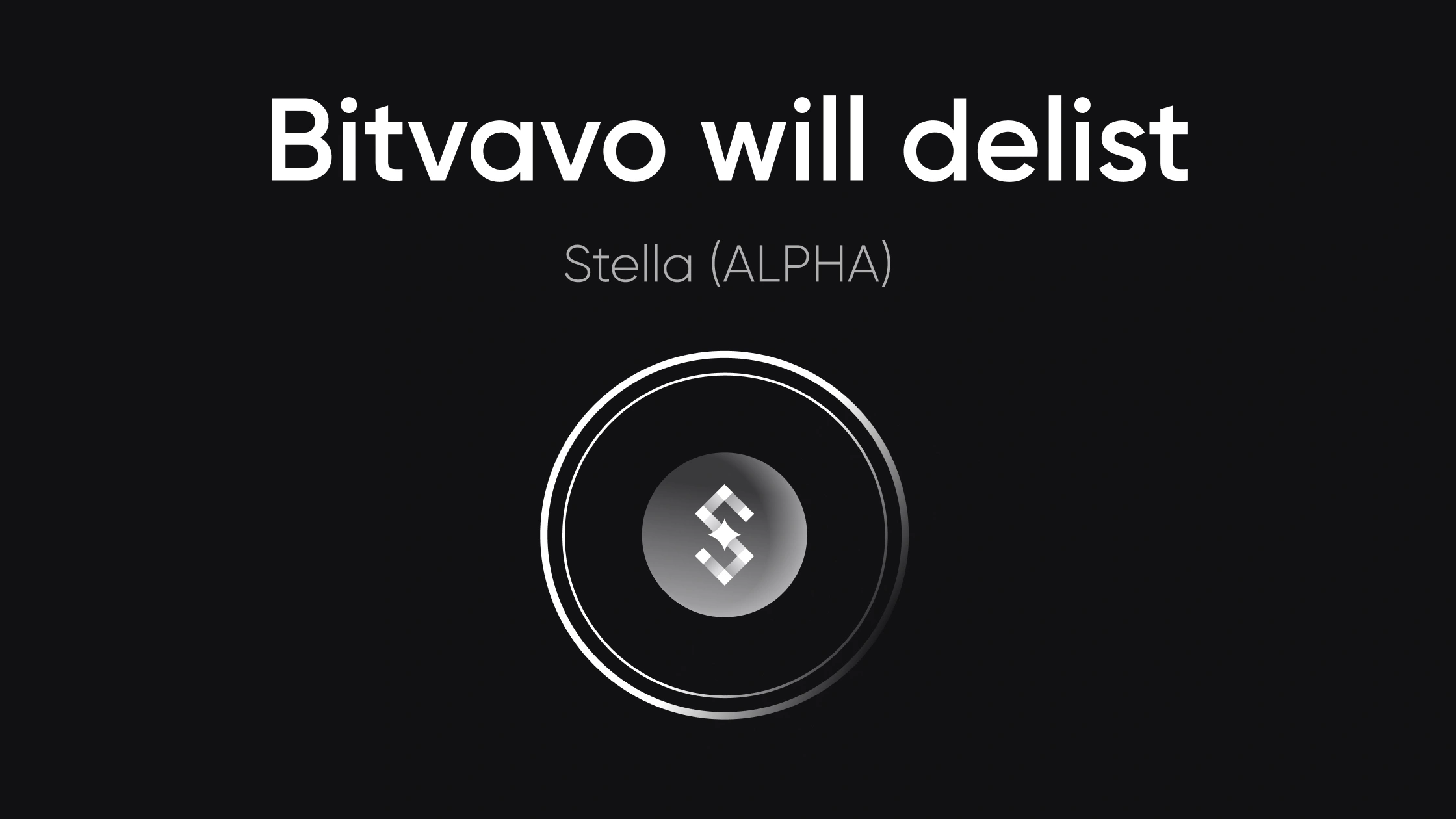 We will delist ALPHA