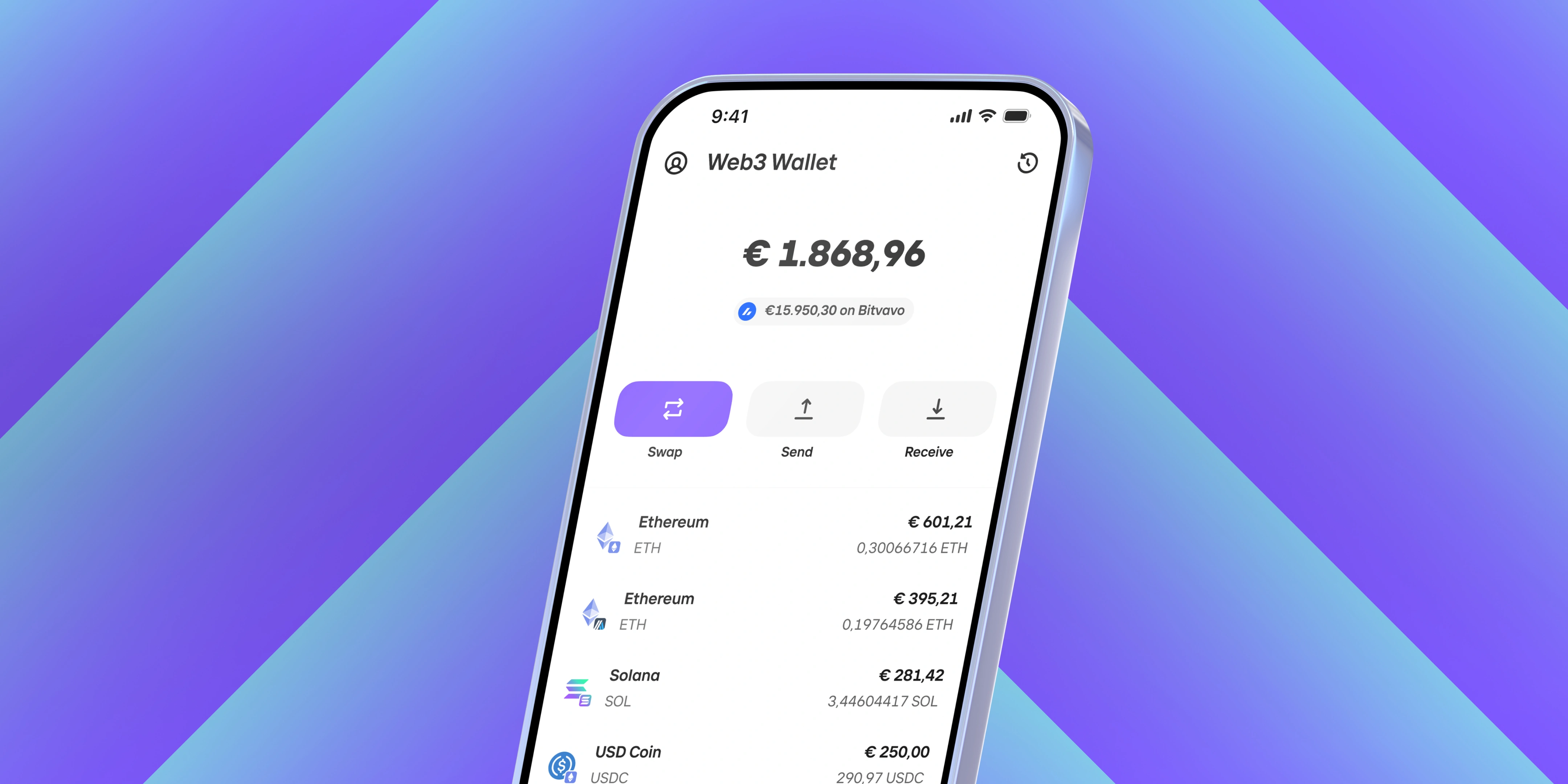 Meet the Web3 wallet: access 15,000+ crypto assets beyond the Bitvavo exchange