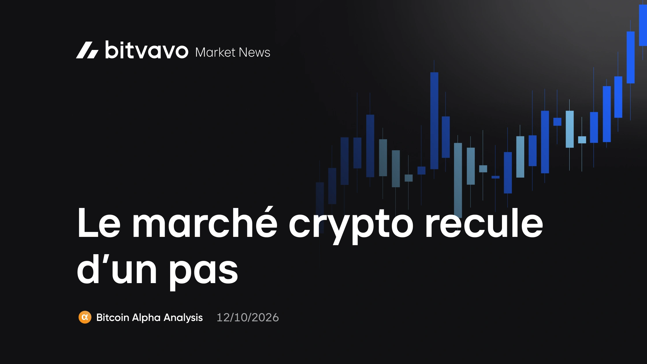Le marché crypto recule d’un pas