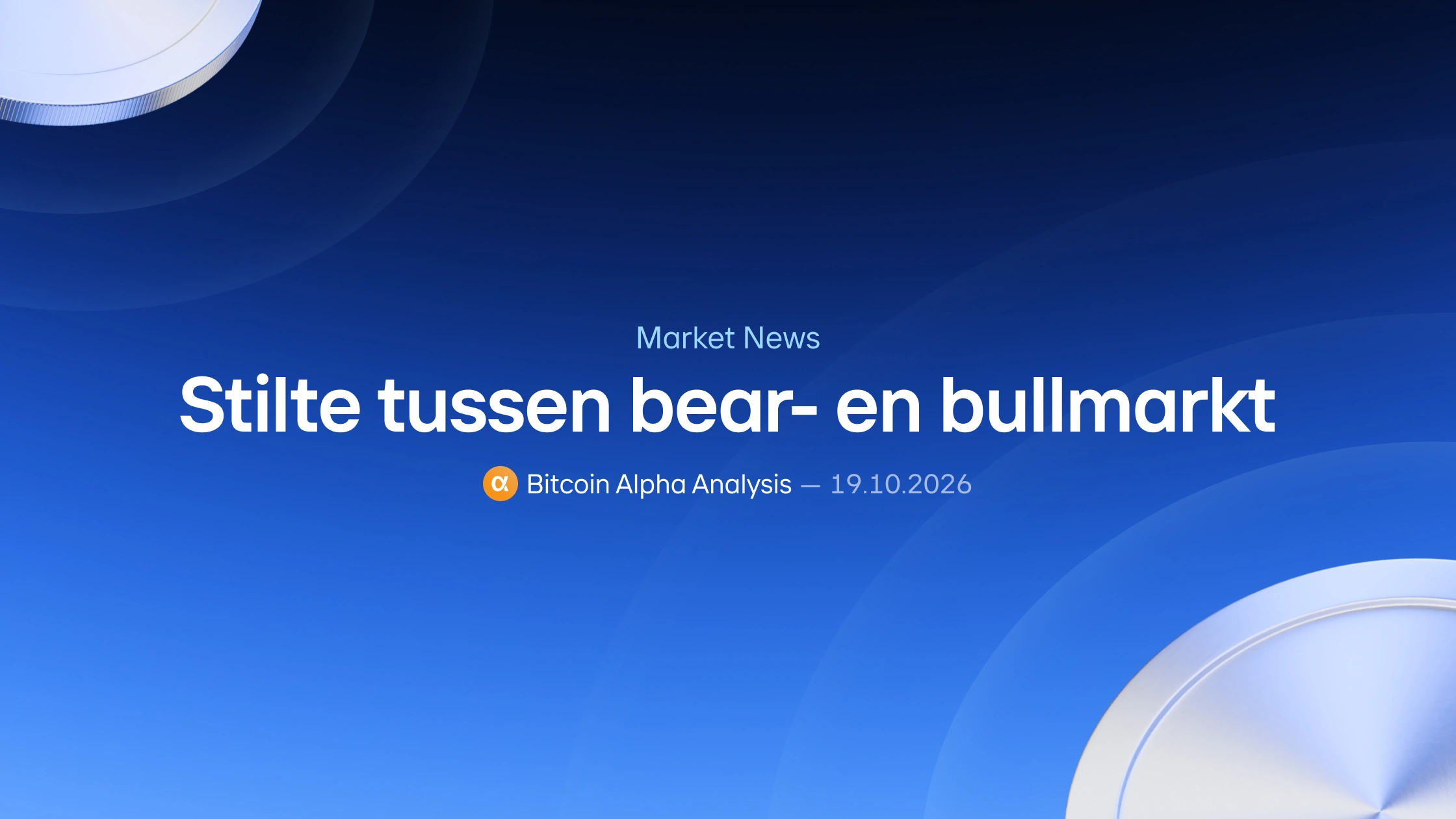 Stilte tussen bear- en bullmarkt