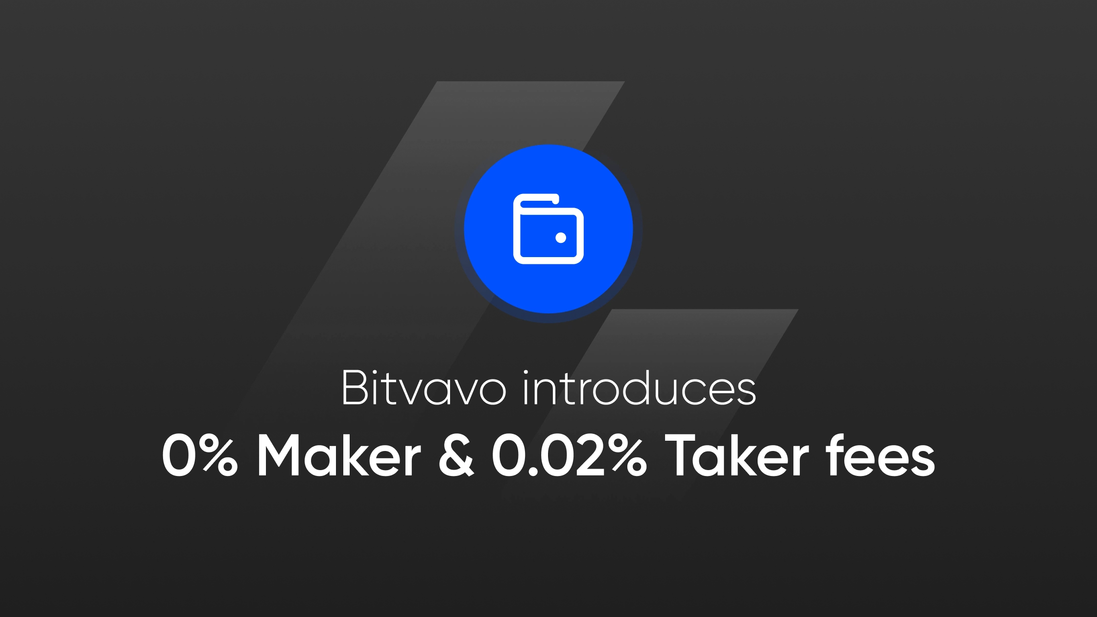 Bitvavo introduces 0% maker and 0.02% taker fees for €25M+ volume fee tier.