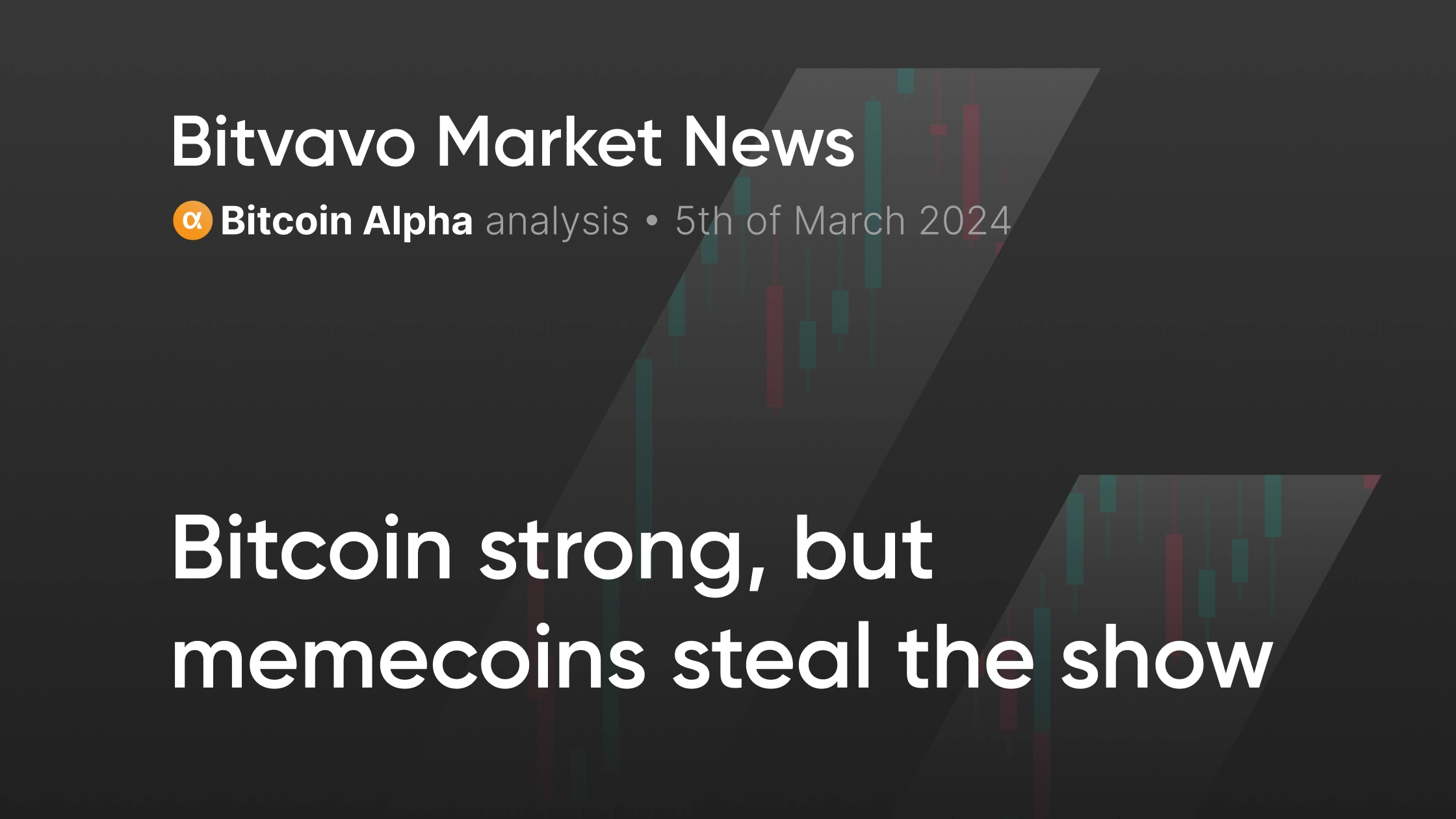 Bitvavo Market News - Bitcoin strong, but memecoins steal the show | Bitvavo .com
