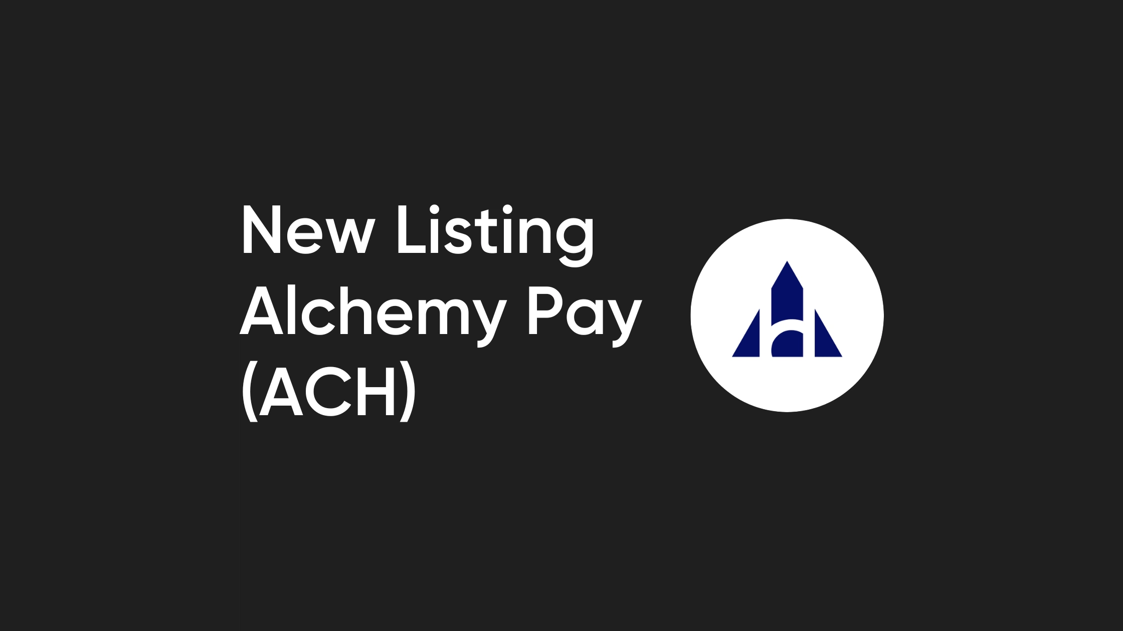 Bitvavo lists Alchemy Pay (ACH) | Bitvavo.com