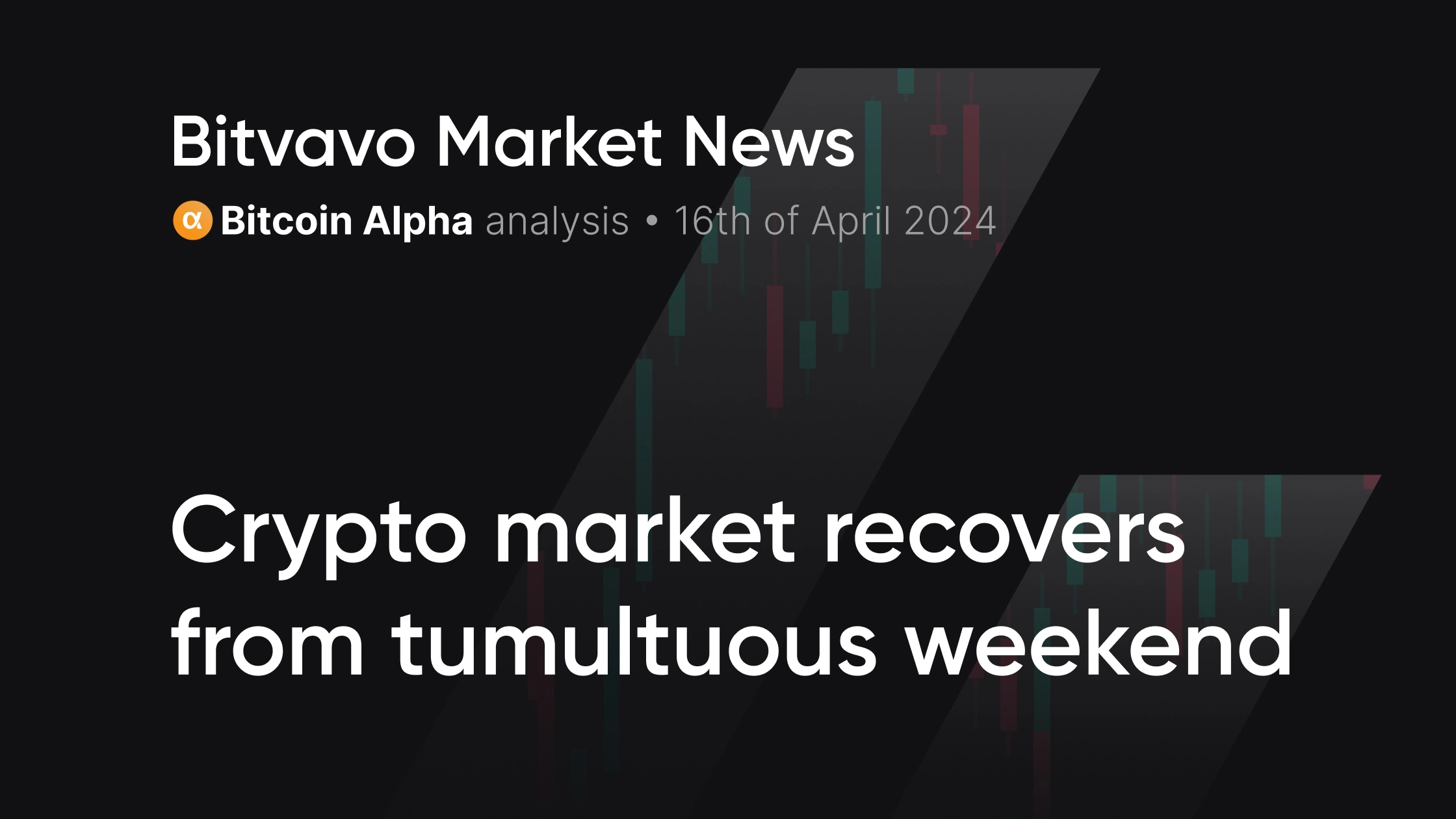 Bitvavo Market News - Crypto market recovers from tumultuous weekend |  Bitvavo.com