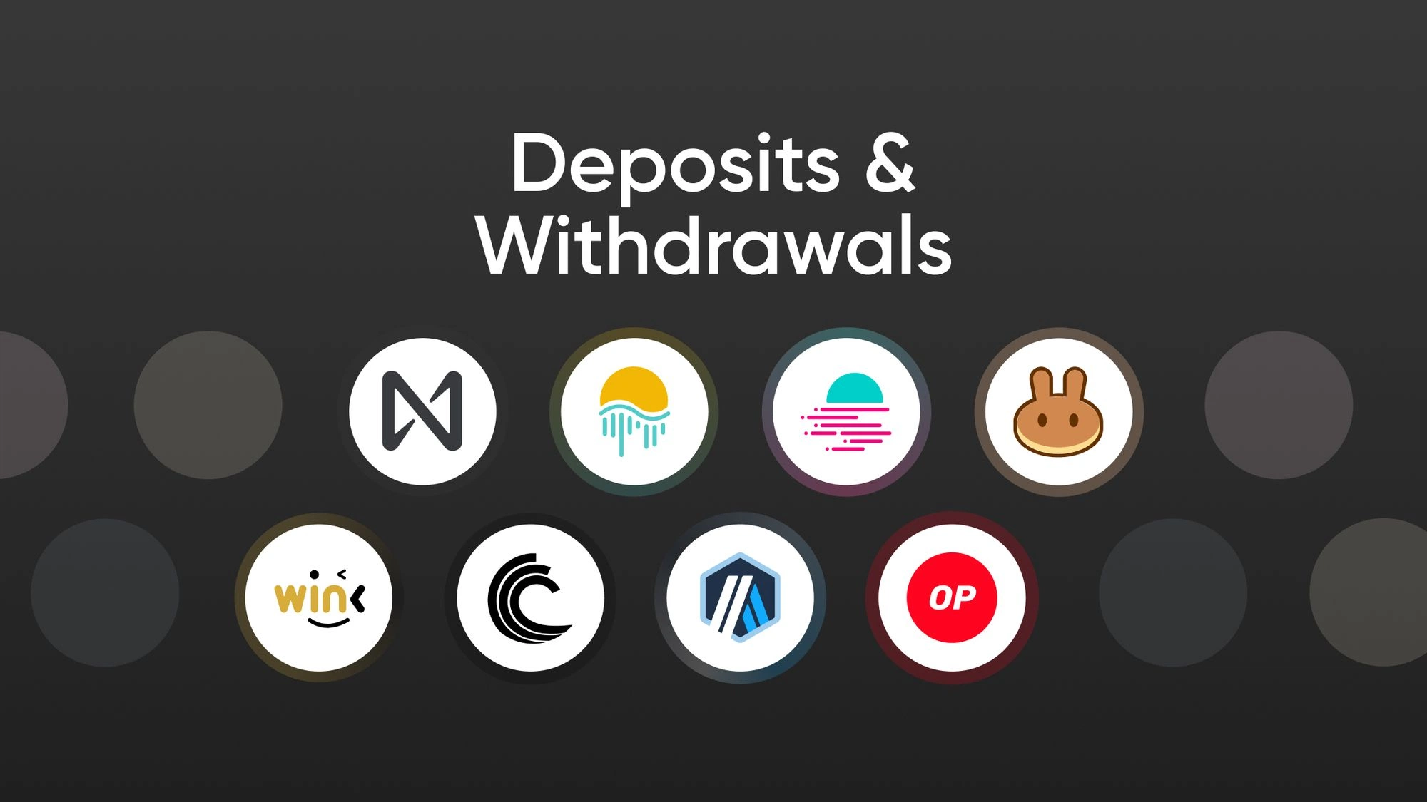 Deposits and withdrawals for NEAR, MOVR, GLMR, CAKE, WIN, BTT, ARB and OP |  Bitvavo.com