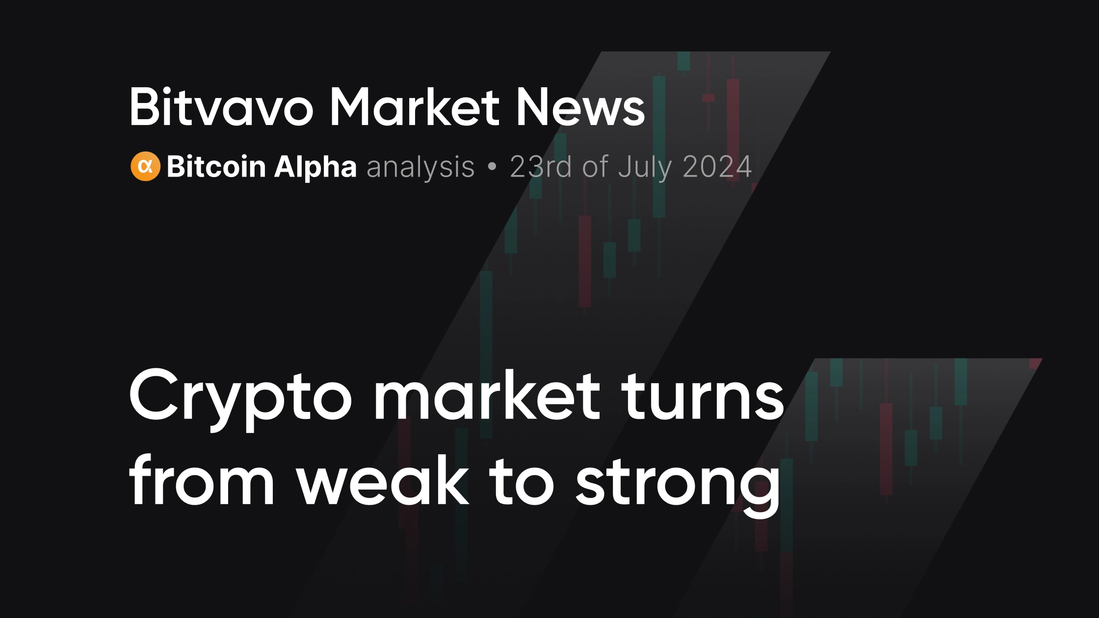 Bitvavo Market News - Cryptomarkt draait van zwak naar krachtig |  Bitvavo.com