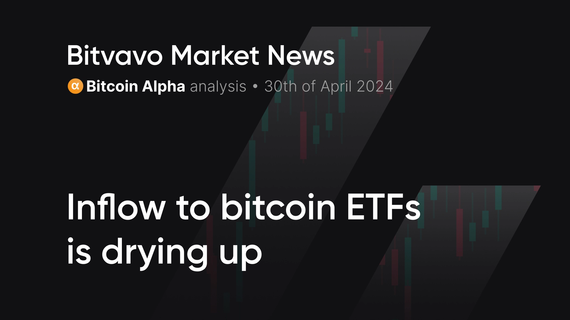 Bitvavo Market News - Inflow to bitcoin ETFs is drying up | Bitvavo.com