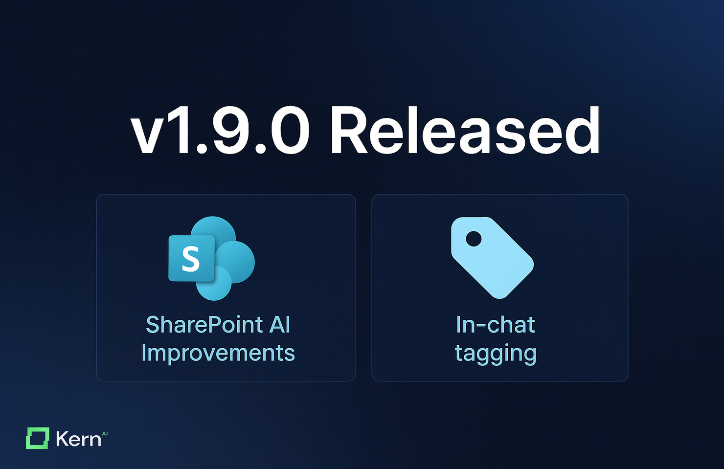 Product Release Update – v1.9.0