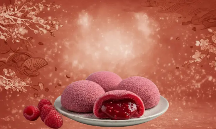 Frambuazlı Mochi
