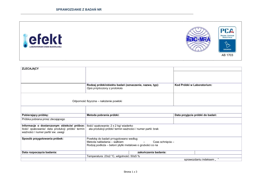 Dokument EFEKT laboratorium chemii budowlanej v5