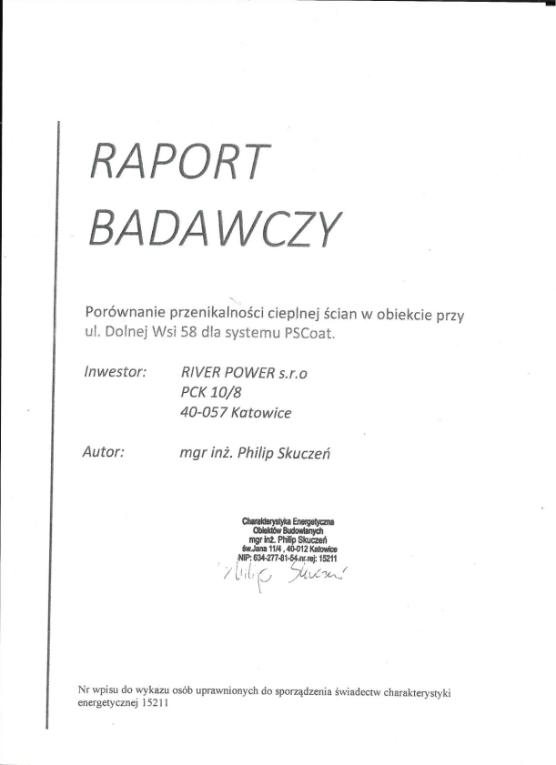 Dokument Raport badawczy budynek zabytkowy