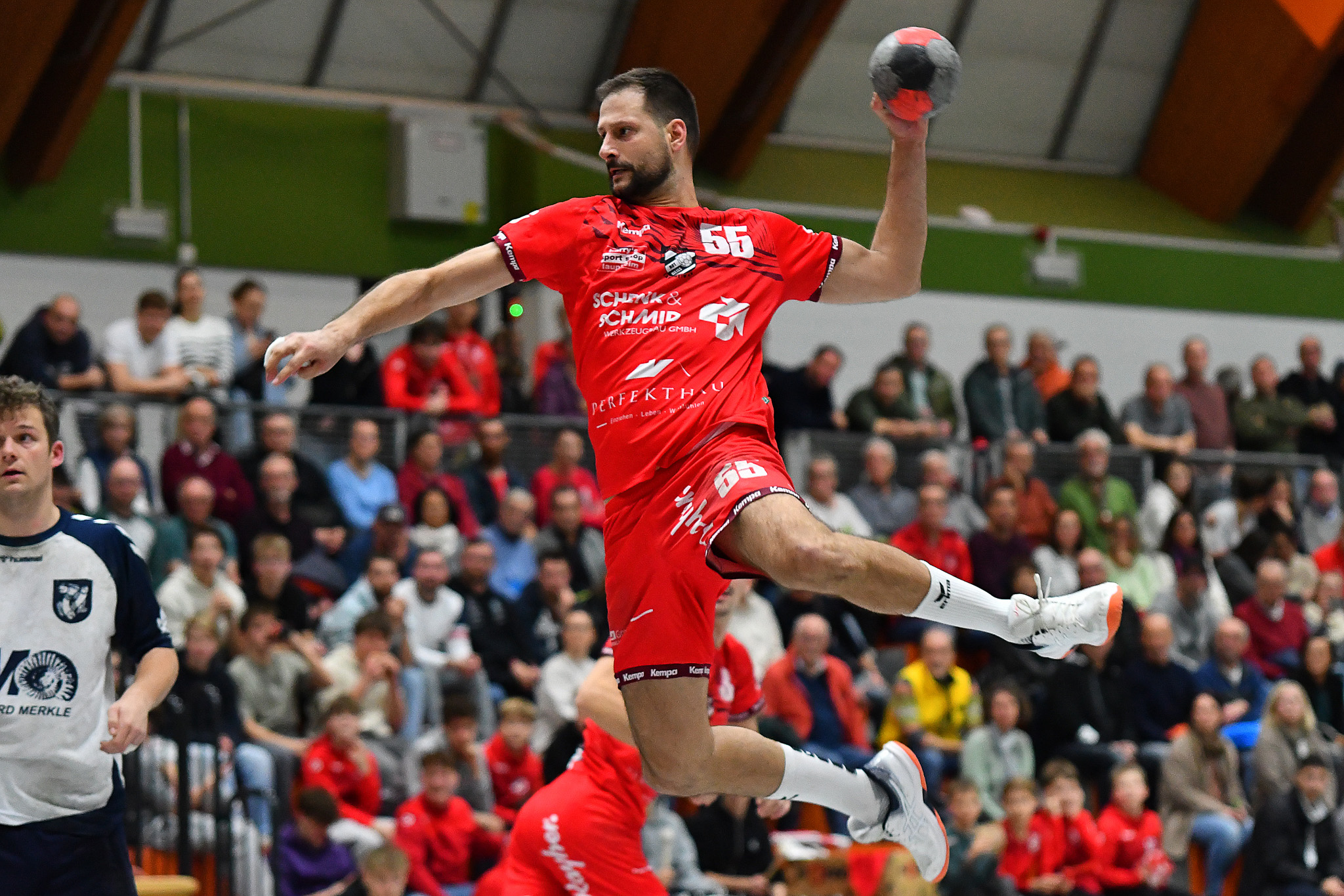 Nikola Potic beim Wurf für den HRW Laupheim (Foto: Otto Marx)