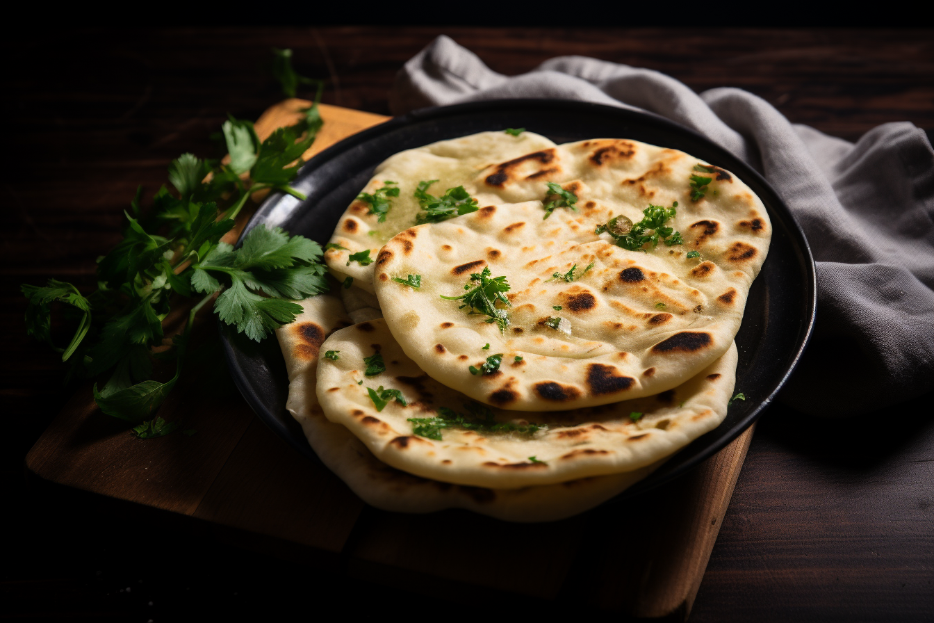 Garlic butter naan