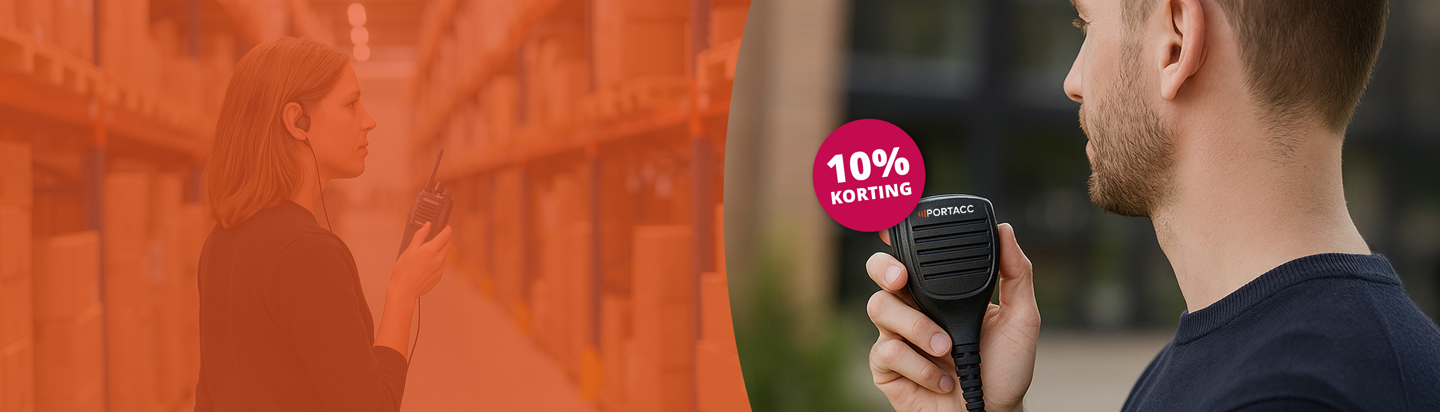 Portacc 10 procent korting actie homepage banner