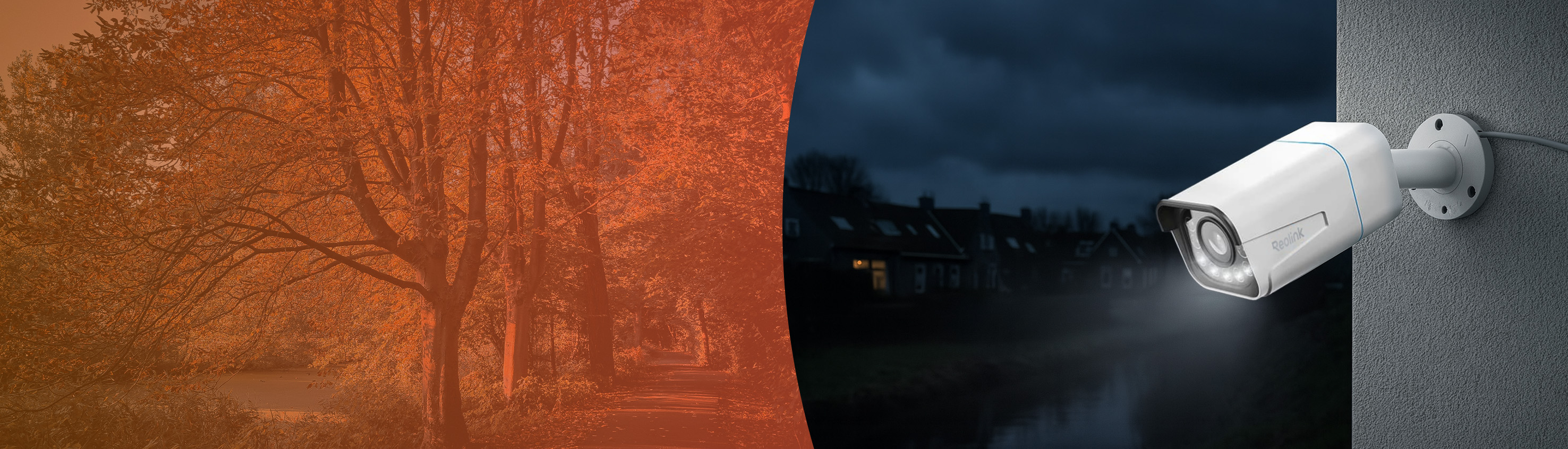 Reolink herfstsfeer oktoberactie scherpe korting homepage banner