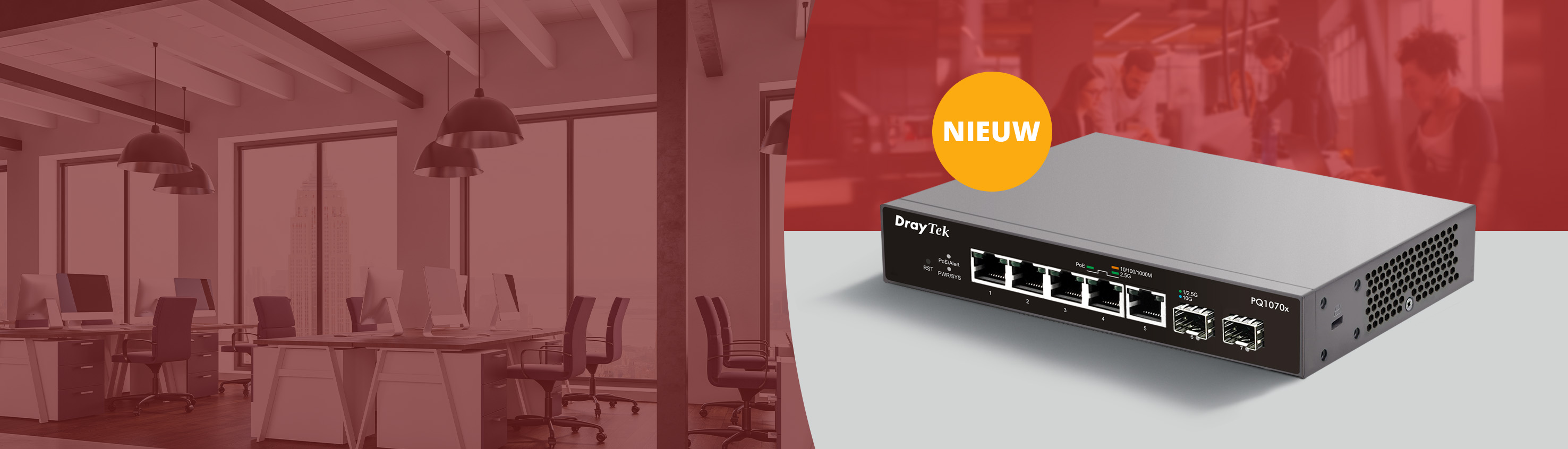 Nieuwe DrayTek VigorSwitch PQ1070x homepage banner