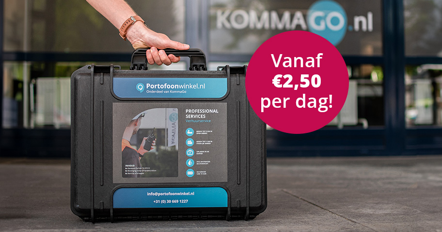 portofoon verhuurkoffer