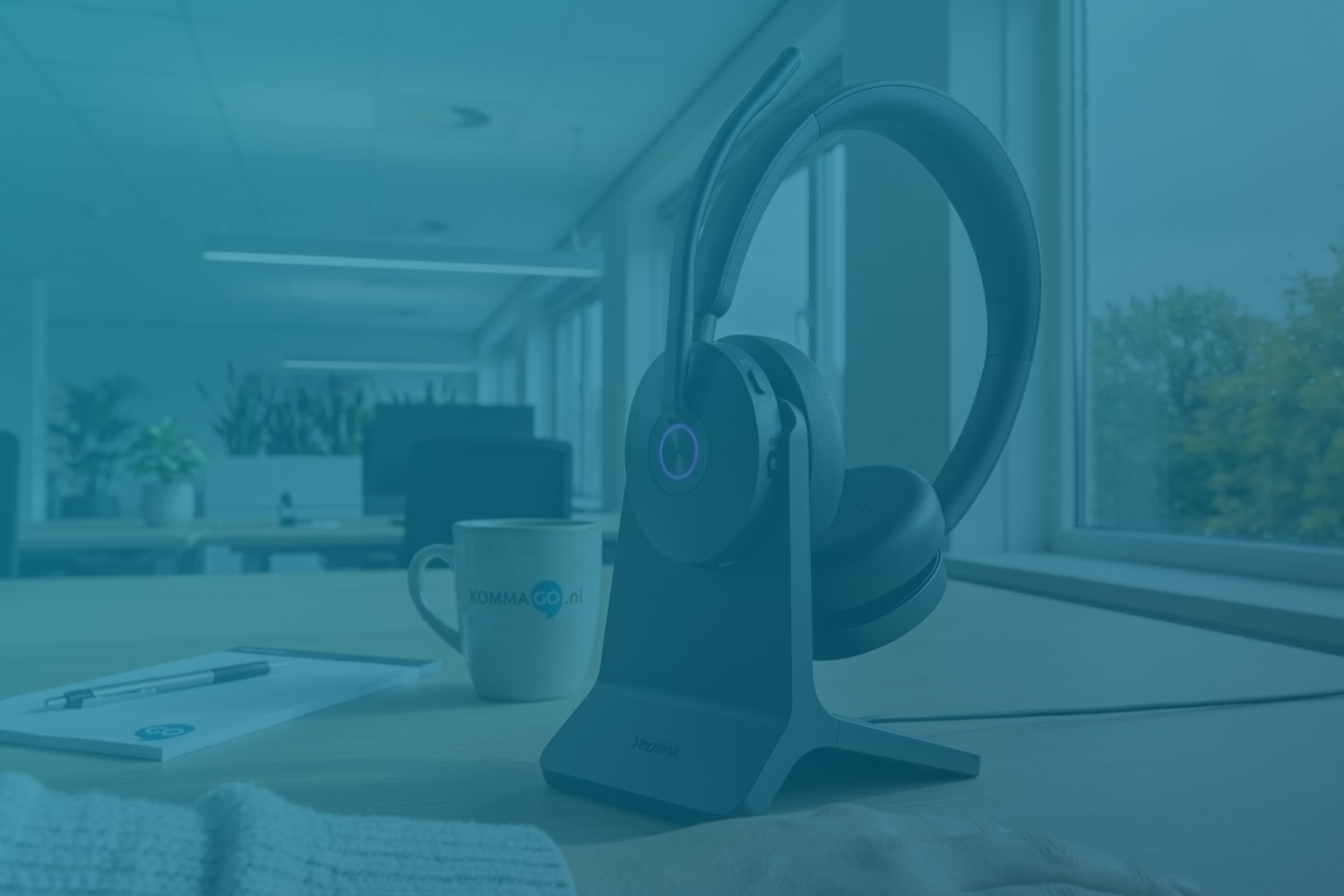 Yealink BH74 headset actie met 1 euro laadstandaard homepage banner mobile