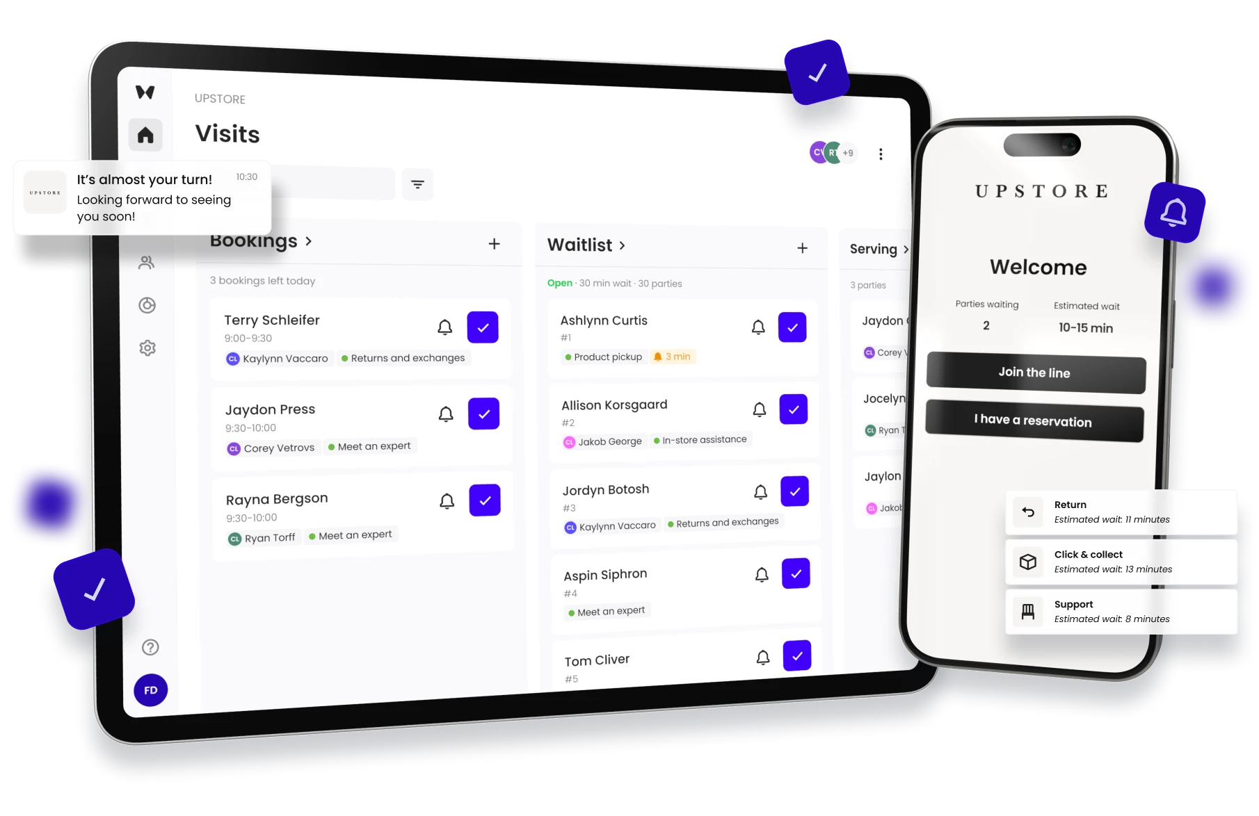 Waitwhile Waitlist and Appointment Booking App