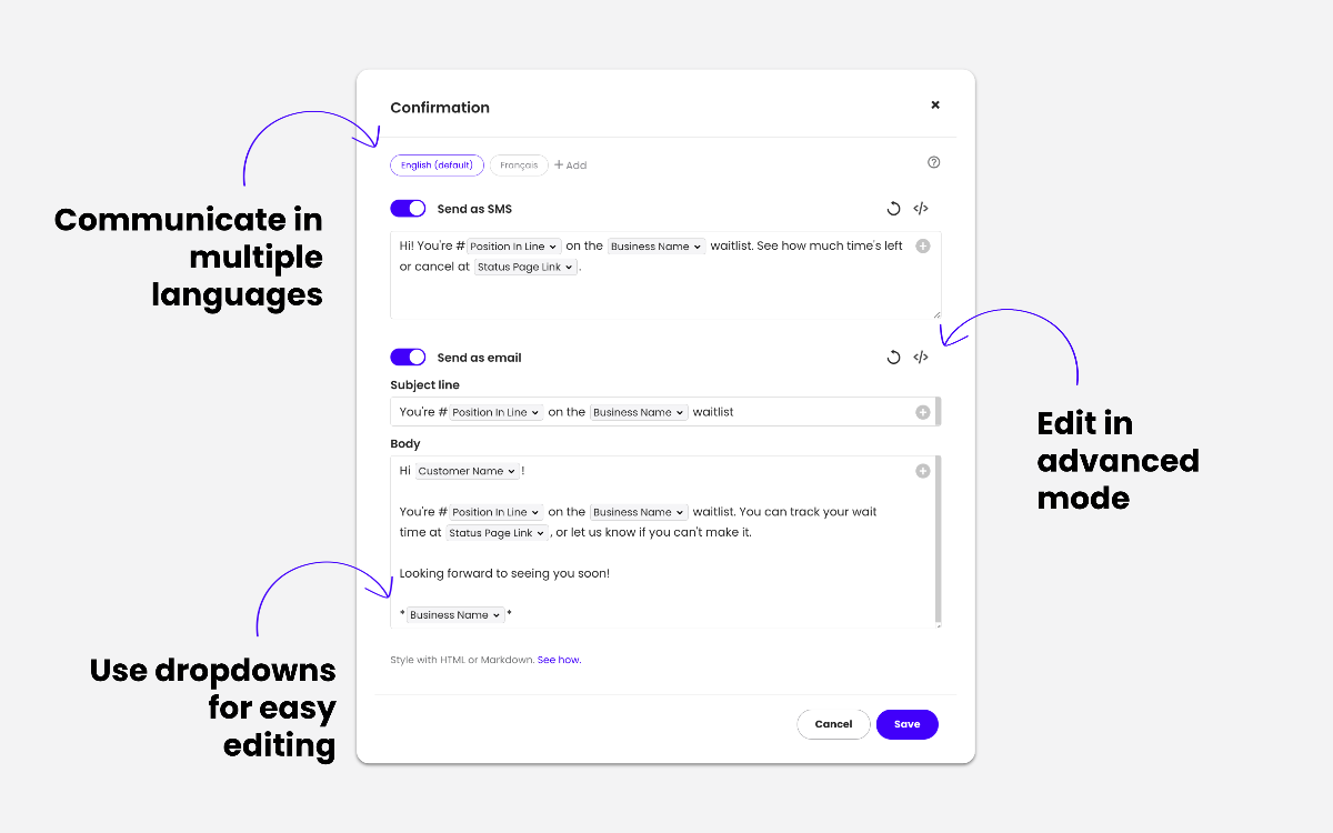 Waitwhile Messaging Update February 2023 - New Features for Better Communication