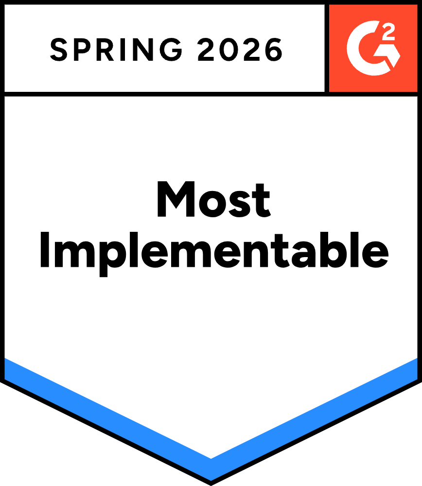 G2 Online Appointment Scheduling Most Implementable Badge
