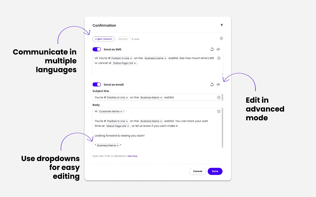 Waitwhile Messaging Update February 2023 - New Features for Better Communication