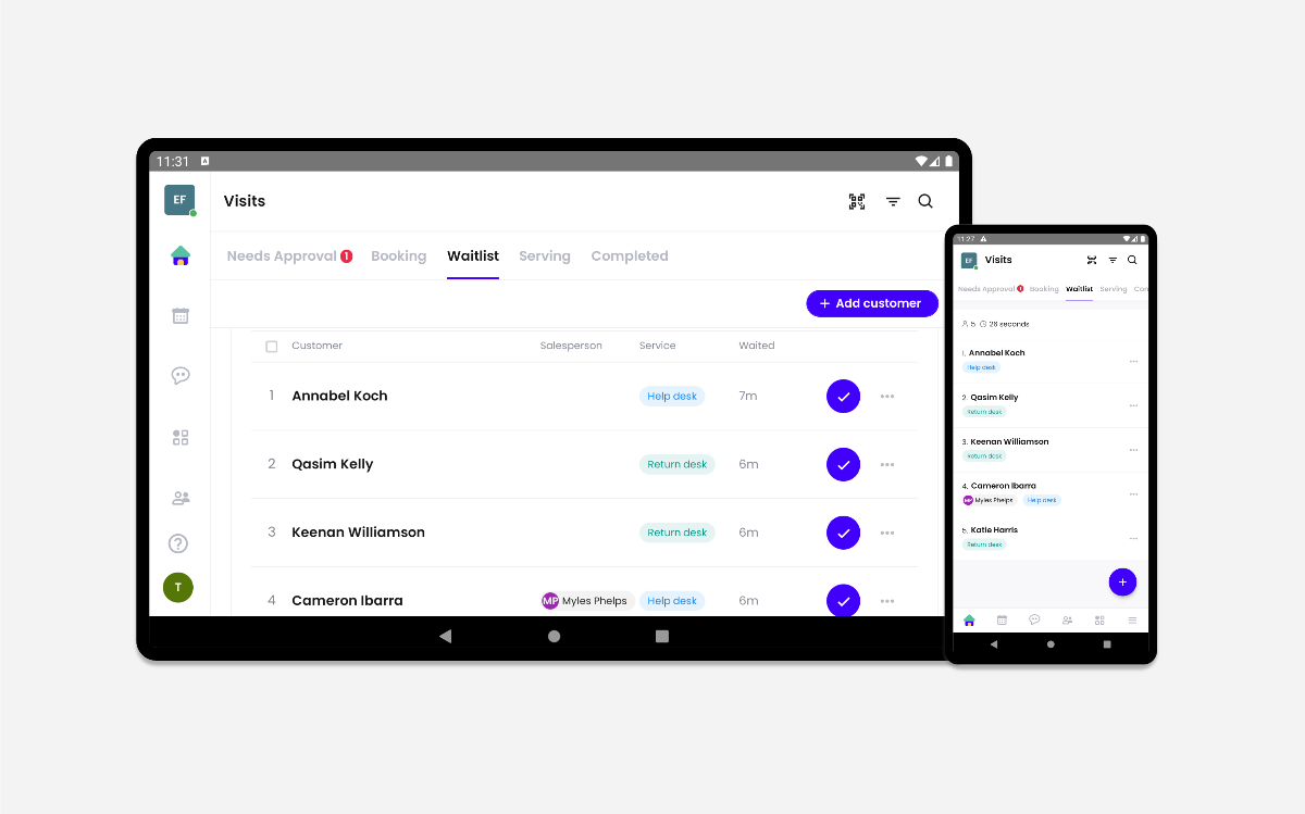 Waitwhile Android app