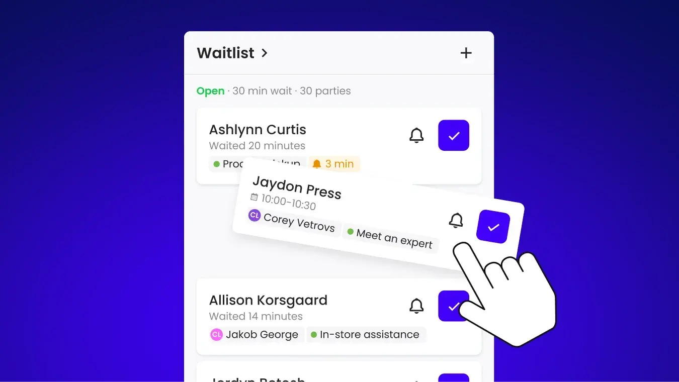 Flexible booking start times