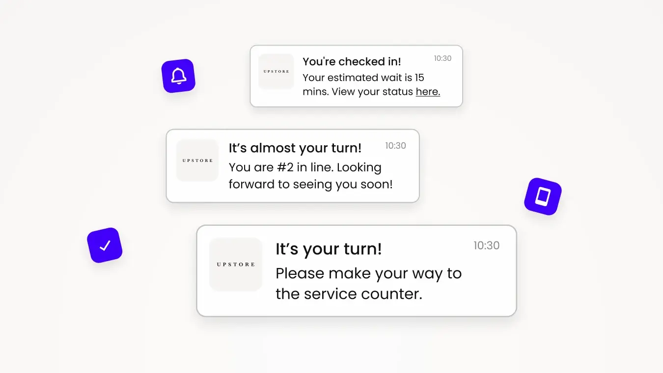 sms queue management example
