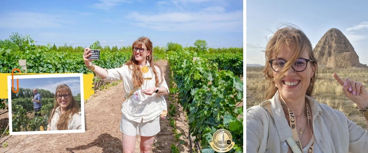 Me at Domaine Chandon Vineyards taking a selfie